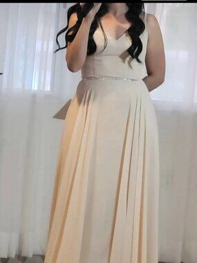 Vestido crema marfil